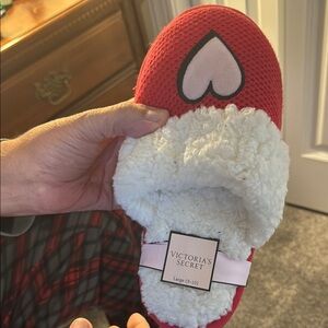 Victoria's Secret Red Heart Slippers